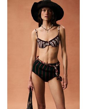 Heavy Manners For Fwrd Ruffle Bikini Top - Black