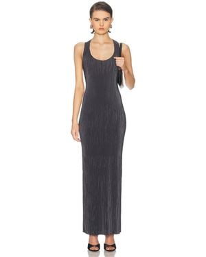 Atlein Pleated Dress - Blue