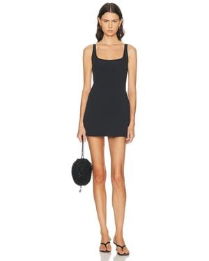 Skims Cotton Jersey Mini Dress - Black