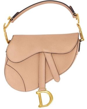 Dior Mini Saddle Bag - White