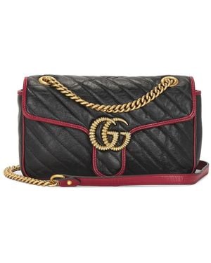 Gucci Gg Marmont Shoulder Bag - Black