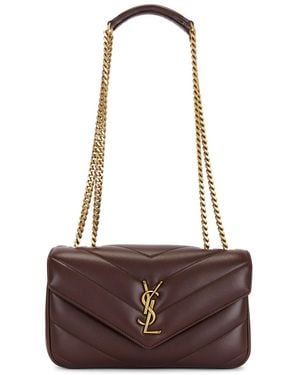 Saint Laurent Small Loulou Chain Bag - Red