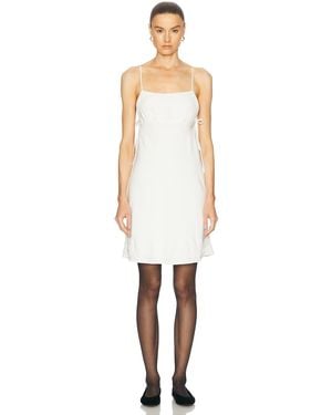 Bode Salt Marsh Slip Dress - White
