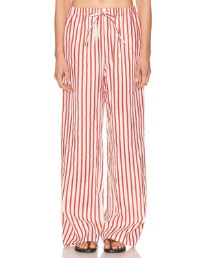AEXAE Linen Drawstring Pant - Red