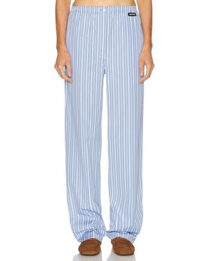 Miu Miu Pinstripe Pant - Blue