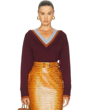 STAUD Norman Sweater - Red