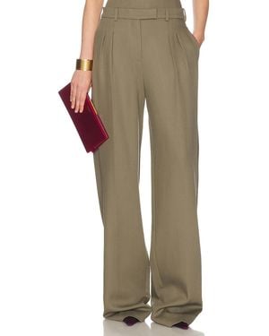 Alex Perry Pleated Trouser - Natural