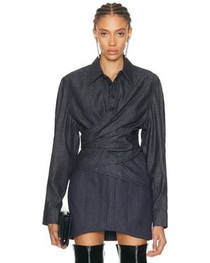 Mugler Long Sleeve Top - Blue
