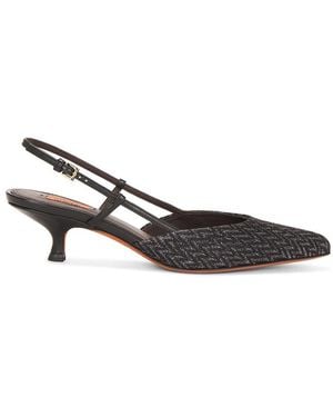 Missoni Fiona Wave Lurex Slingback - White