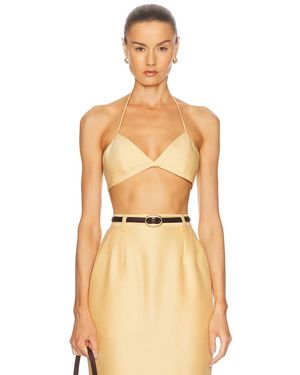 Mimchik Triangle Bra Top - Natural