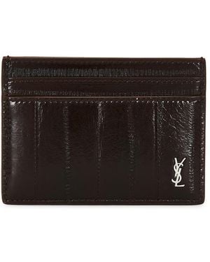 Saint Laurent Credit Card Case - Black