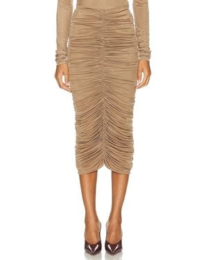 SEV Ruched Skirt - Natural