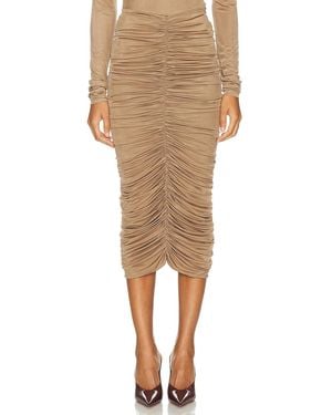 SEV Ruched Skirt - Natural