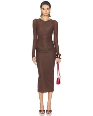 Maygel Coronel Anna Dress - Brown