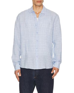 Onia Linen Long Sleeve Shirt - Blue