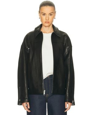 GRLFRND Alek Leather Moto - Black
