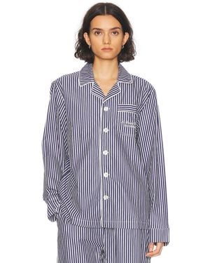 Sporty & Rich X Le Bristol Paris Faubourg Pajama Top - Blue