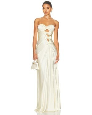 Helsa The Silk Faye Dress - White