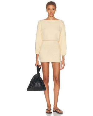 SRG Eleanore Sculptured Knit Mini Dress - Natural