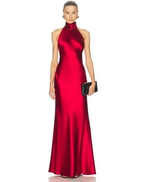 Ralph Lauren Chilton Sleeveless Gown - Red