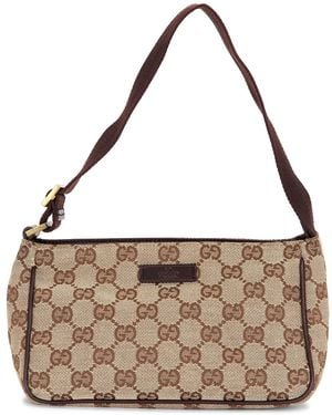Gucci Pochette Shoulder Bag - Brown