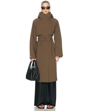 The Upside James Hooded Trench Coat - Green