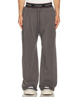 we11done Layered Tucked Sweatpants - Gray