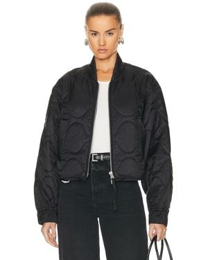 Agolde X Shoreditch Ski Club Iona Quilted Jacket - Black