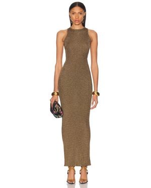 Saint Laurent Sleeveless Long Dress - Multicolor