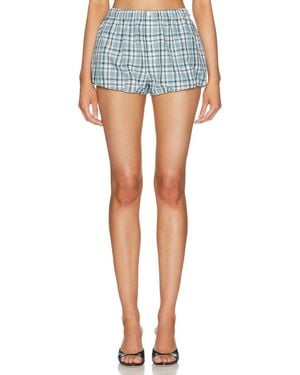 Acne Studios Pebby Plaid Short - Blue