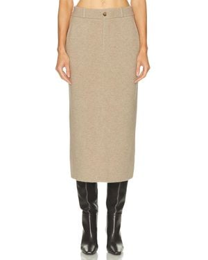 Guest In Residence Tailored Skirt - Natural