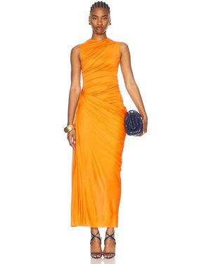 McQueen Jersey Midi Dress - Orange