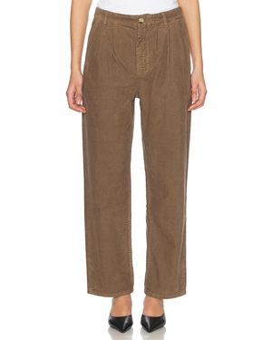 Saint Laurent Straight Leg Pant - Brown
