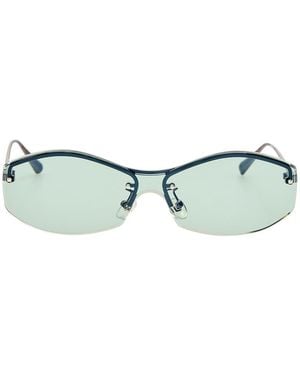 Jacquemus Geometric Sunglasses - Green