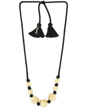 Saint Laurent Ysl Necklace - Black