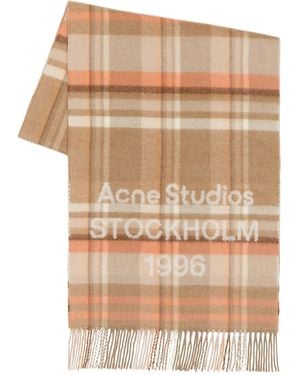 Acne Studios Venus Check 1996 Scarf - Natural