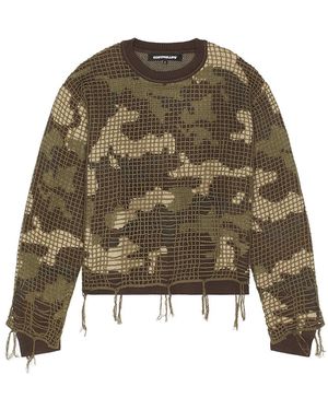 Kody Phillips Netted Sweater - Green