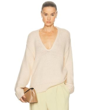 L'academie 'Academie Kindall V Neck Sweater - Natural