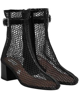 Alaïa Alaϊa Fishnet Boot - Black