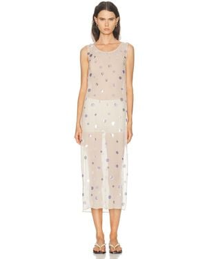 Chan Luu Chloe Sequin Tunic Dress - White