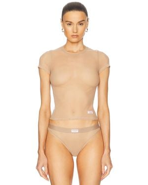 Alexander Wang Short Sleeve Tee - Natural
