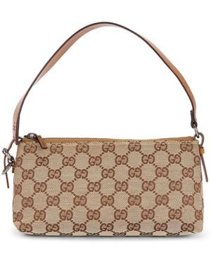 Gucci Vintage Pochette Shoulder Bag - Brown