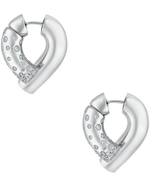 Tabayer Oera Pave Earrings - Metallic