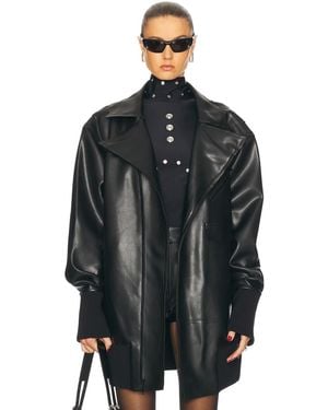 Norma Kamali Oversized Moto Jacket - Black