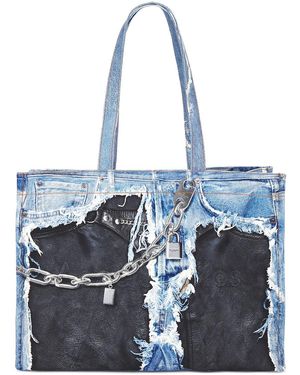 Acne Studios Logo Shopper Bag - Blue