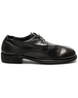 Guidi Full Grain Leather Donkey Classic Derbies - Black