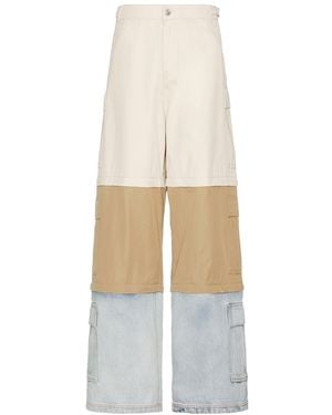 Vetements Deconstructed Triple Cargo Pants - White