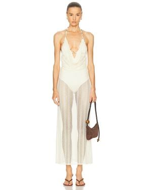 PATBO Wave Mesh Beach Cover Up Dress in White | Lyst PATBO Wave Mesh Beach Cover Up Dress in White | Lyst