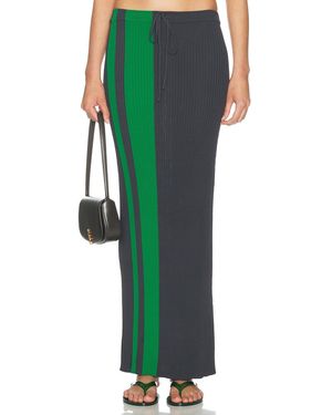 Christopher Esber Mach Stripe Tie Skirt - Green