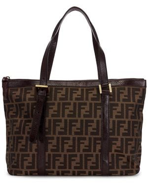 Fendi Zucca Tote Bag - Brown
